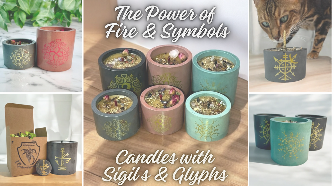 The Power of Fire and Symbols: Candles with Sigils and Glyphs for Harmony, Prosperity, and Protection