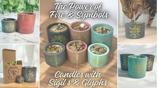 The Power of Fire and Symbols: Candles with Sigils and Glyphs for Harmony, Prosperity, and Protection