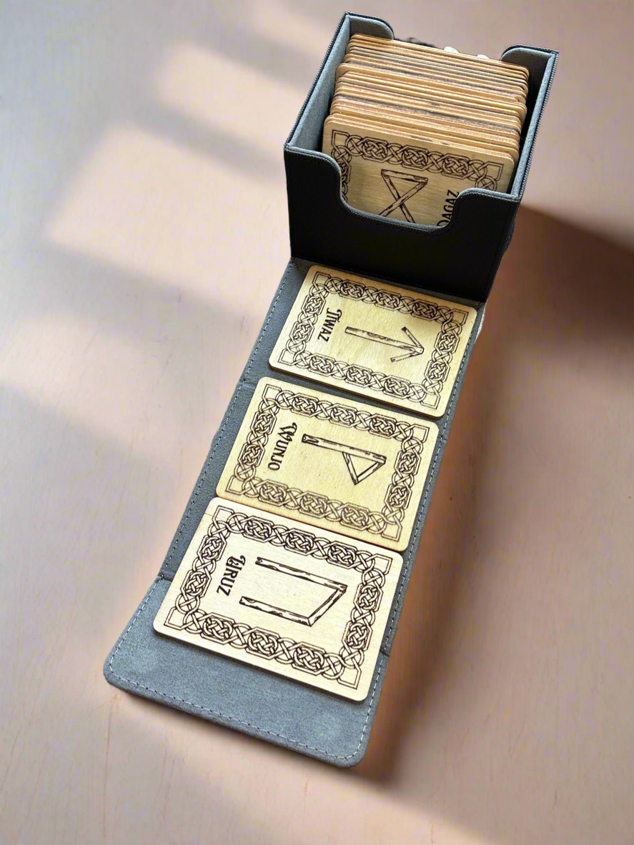 Rune Oracle Deck with Interpretation Guide