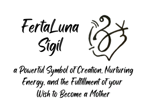 Mother’s Blessing Energy Bottle – Nurture New Life with the Fertaluna Sigil