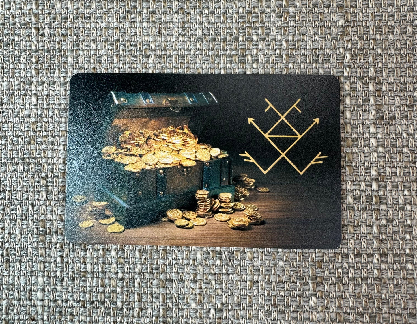 Runic Money Formula Wallet Card for Abundance and Prosperity