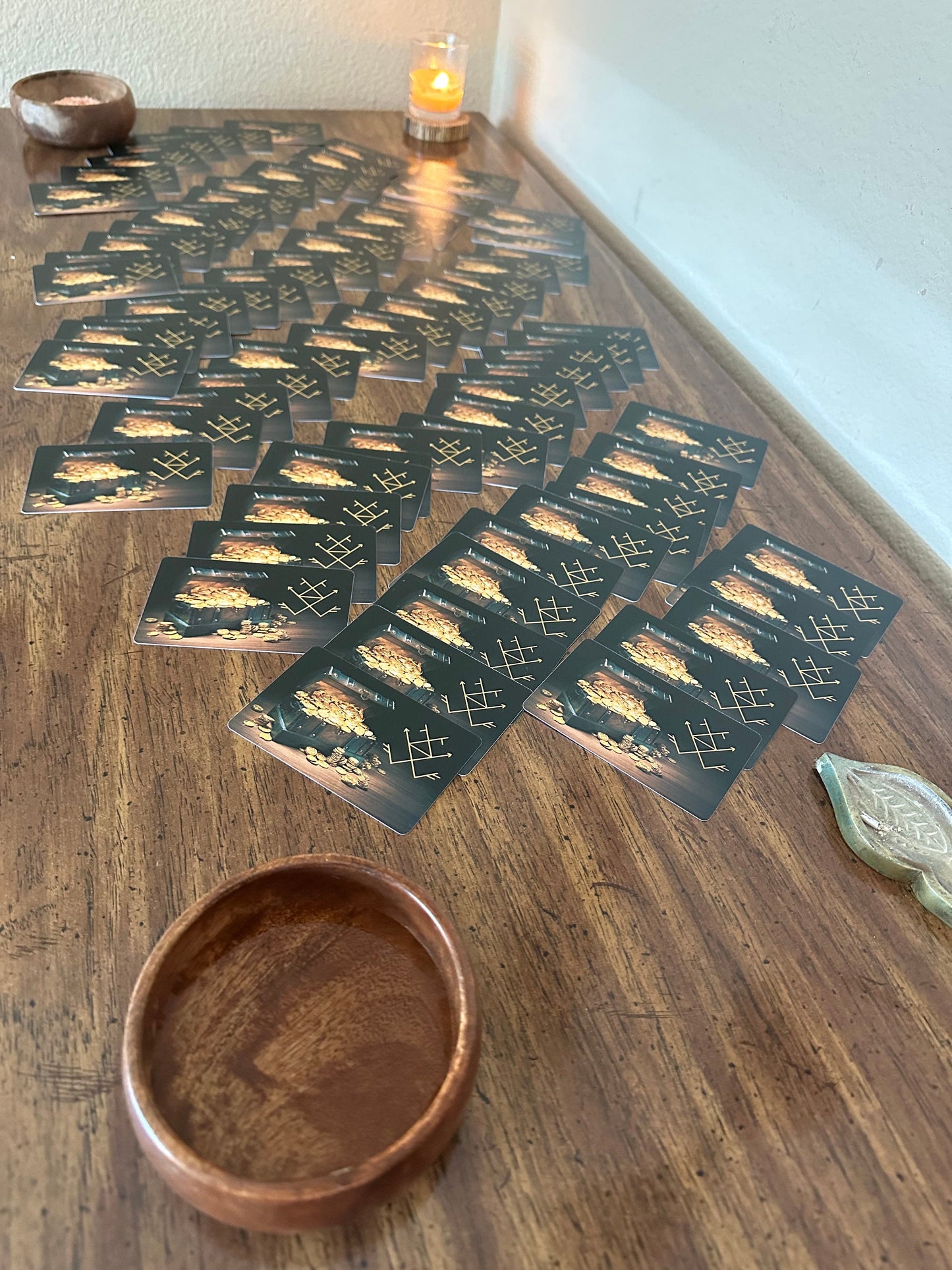 Runic Money Formula Wallet Card for Abundance and Prosperity