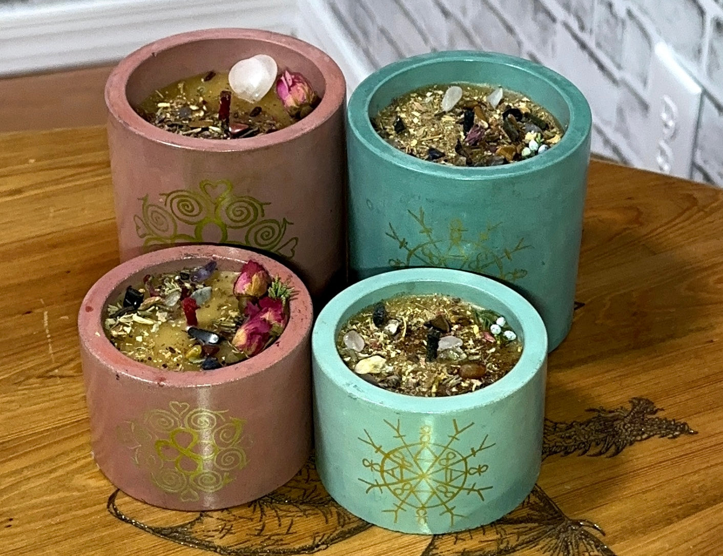 Beeswax Candles with programs for Rituals