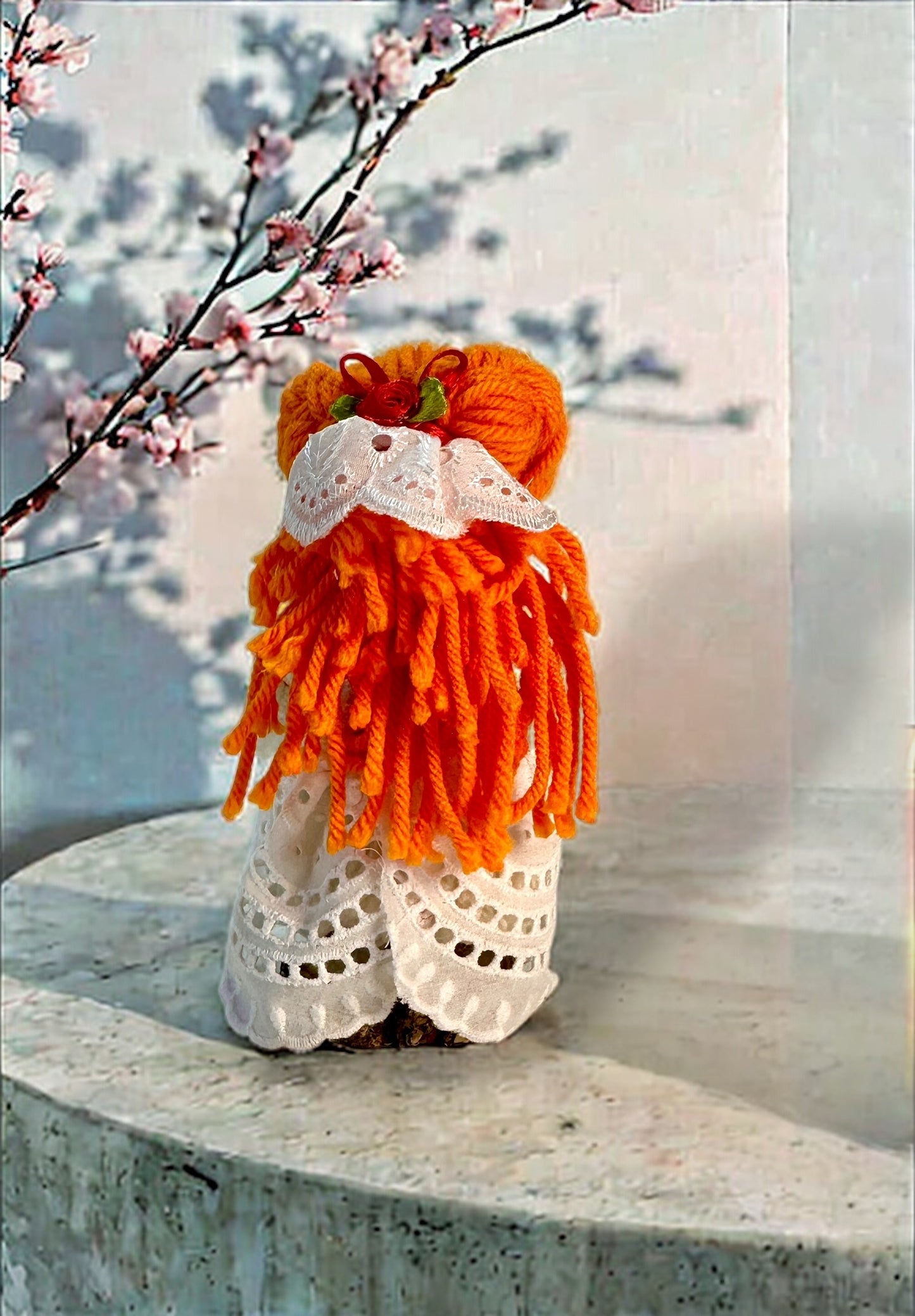 "Enchanted Guardian" Yarn Motanka Doll w/ Enchanted Bottle | Protection Spell & Home Blessing