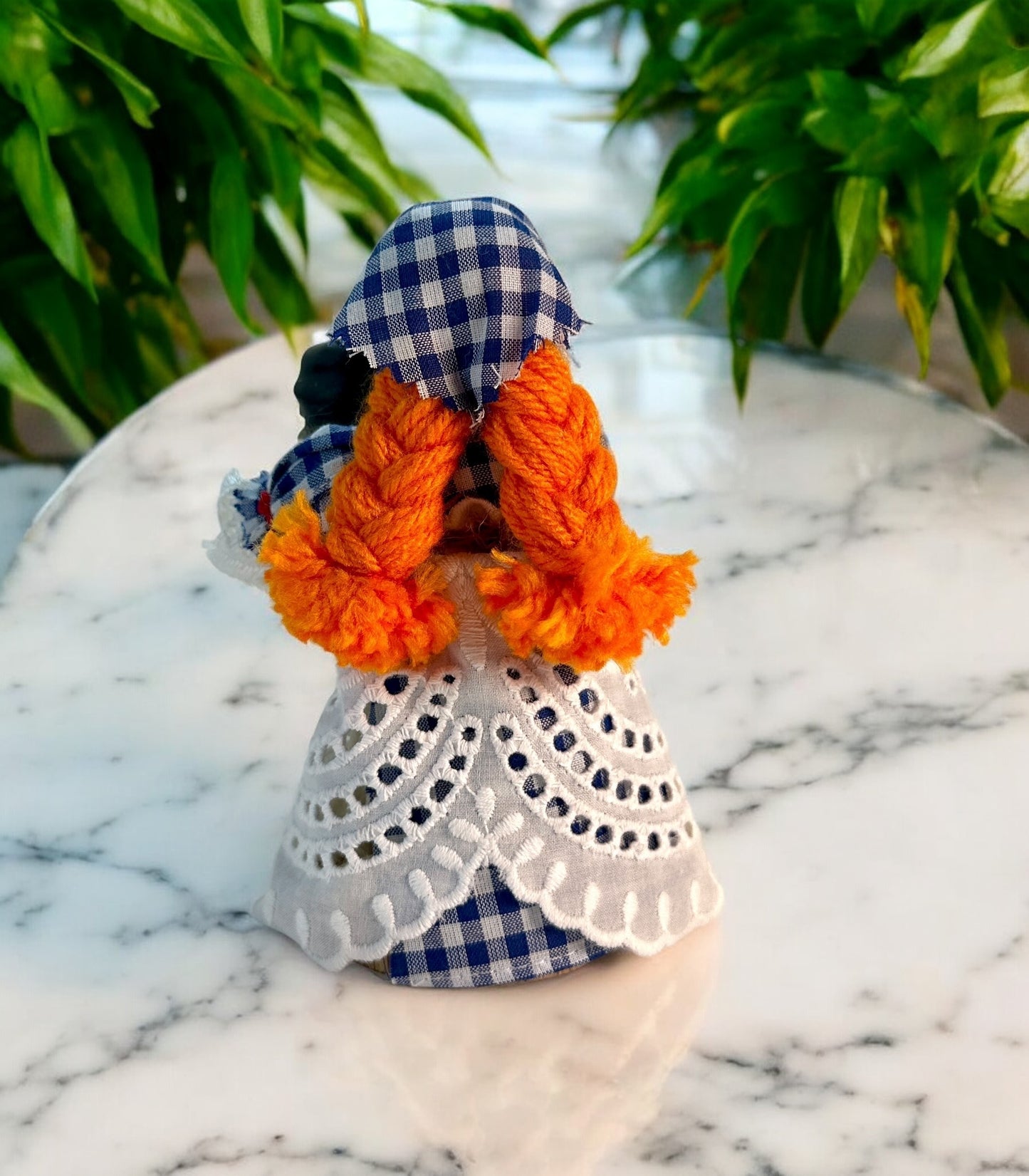 "Enchanted Guardian" Yarn Motanka Doll w/ Enchanted Bottle | Protection Spell & Home Blessing