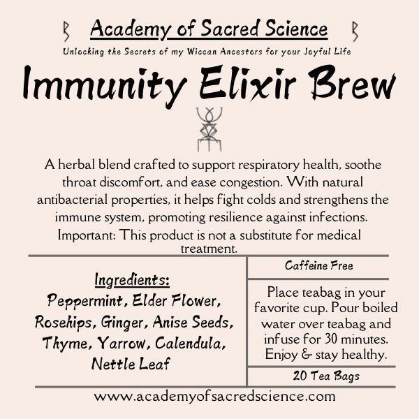 Immunity Elixir Brew/Natural Relief during Cold & Flu Season