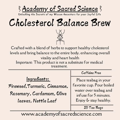 Cholesterol Balance Brew/Support Heart Health Health