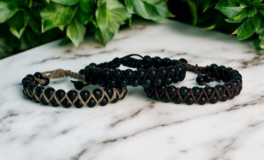 Shungite Bracelet-Amulet - Woven Protection from the Digital World