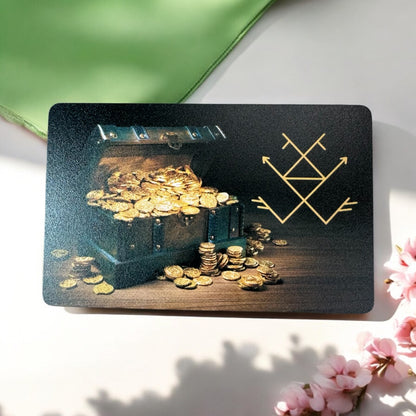 Money Frog Rune Card – Prosperity Wallet Charm