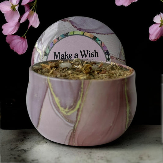 “MANIFEST CANDLES” Beeswax Candle with Herbs & Crystals will help you Manifest your Intentions and Desires