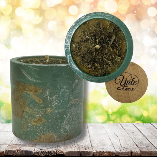 Yule Candle - Crafted during Yule. Powerful all year. 10oz/5oz