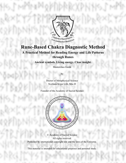 Rune-Based Chakra Diagnostic Method — Self-Study Masterclass