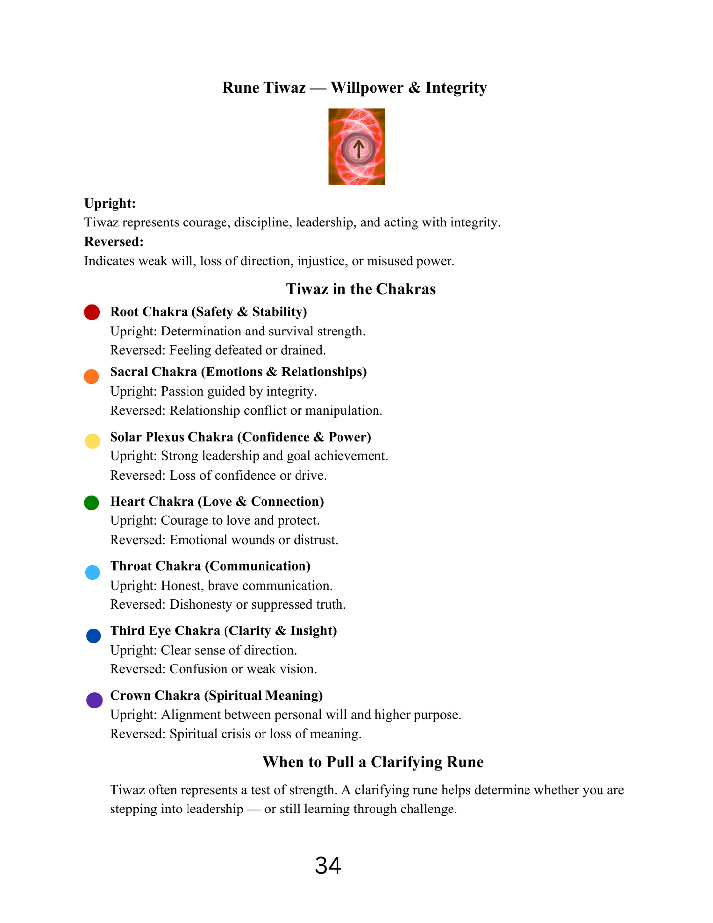 Rune-Based Chakra Diagnostic Method — Self-Study Masterclass