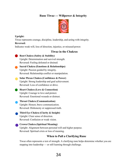 Rune-Based Chakra Diagnostic Method — Self-Study Masterclass