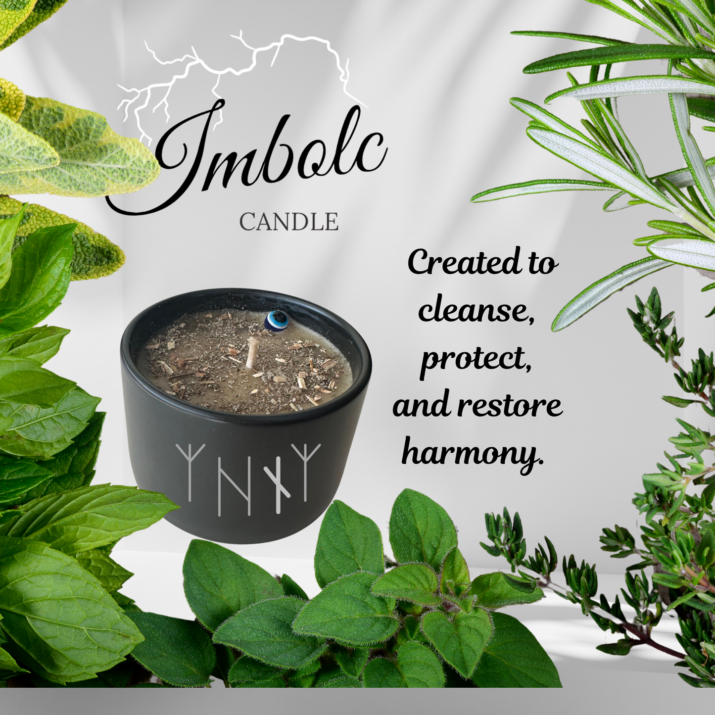 Imbolc Aegis Candle — Amplified by a Runic Formula 5.5 oz. Limited Edition