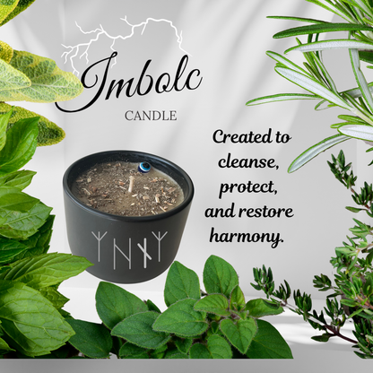 Imbolc Aegis Candle — Amplified by a Runic Formula 5.5 oz. Limited Edition