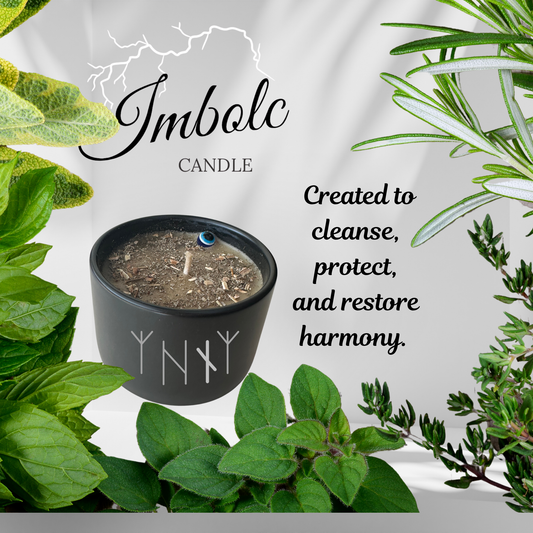Imbolc Aegis Candle — Amplified by a Runic Formula 5.5 oz. Limited Edition