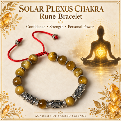 Solar Plexus Chakra Rune Bracelet
