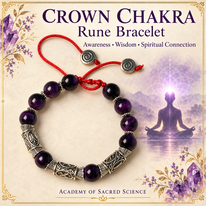 Crown Chakra Rune Bracelet