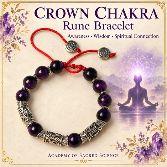 Crown Chakra Rune Bracelet