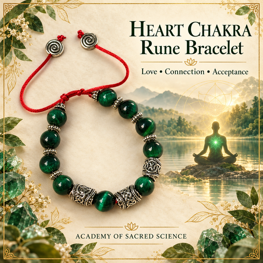 Heart Chakra Rune Bracelet