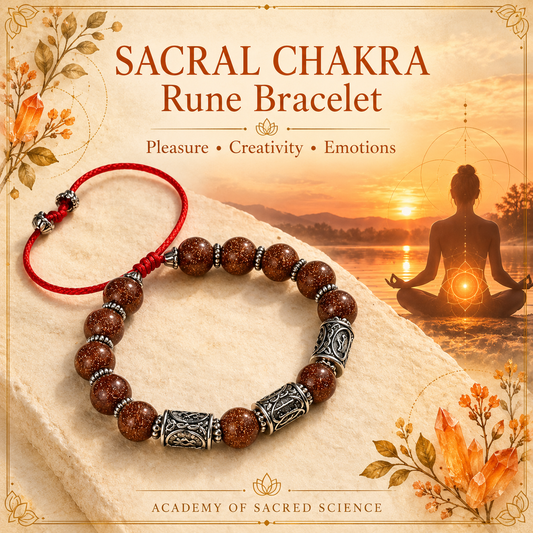 Sacral Chakra Rune Bracelet