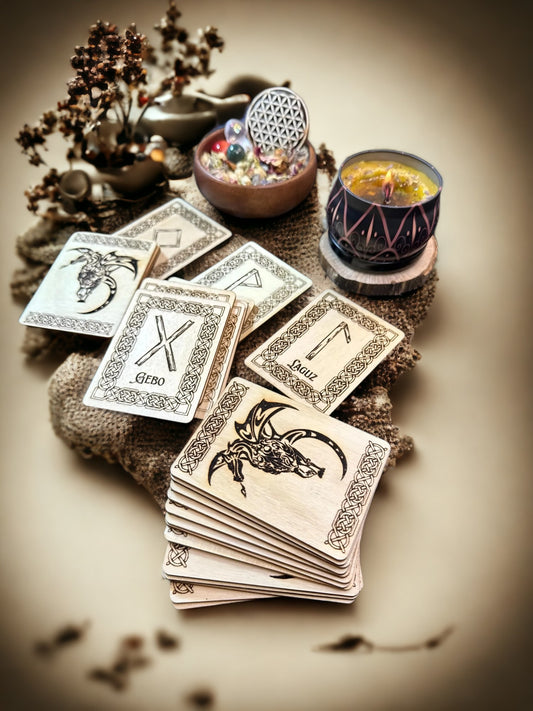 Rune Oracle Deck with Interpretation Guide